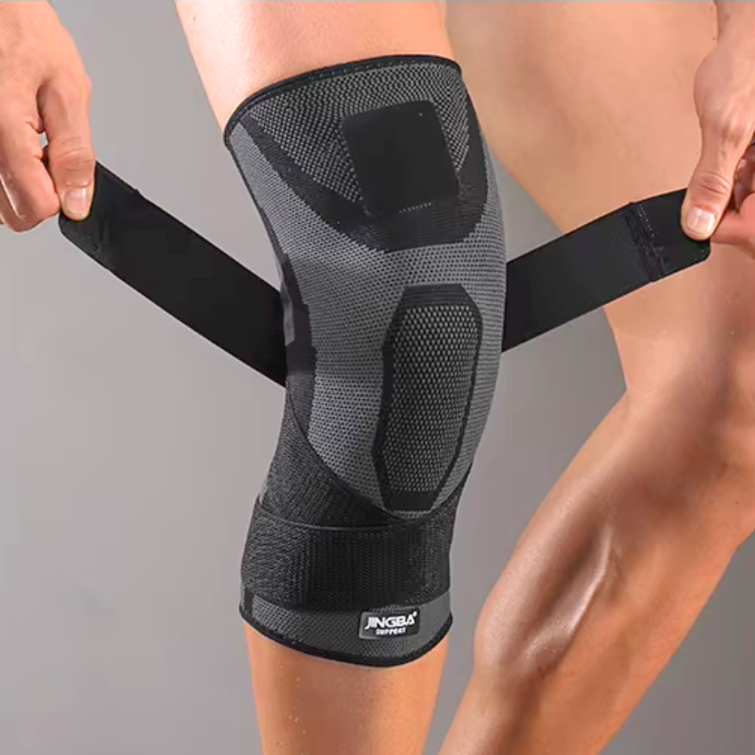 Joelheira com Faixas Transversais p/ Proteção de Ligamentos (Duas unidades)