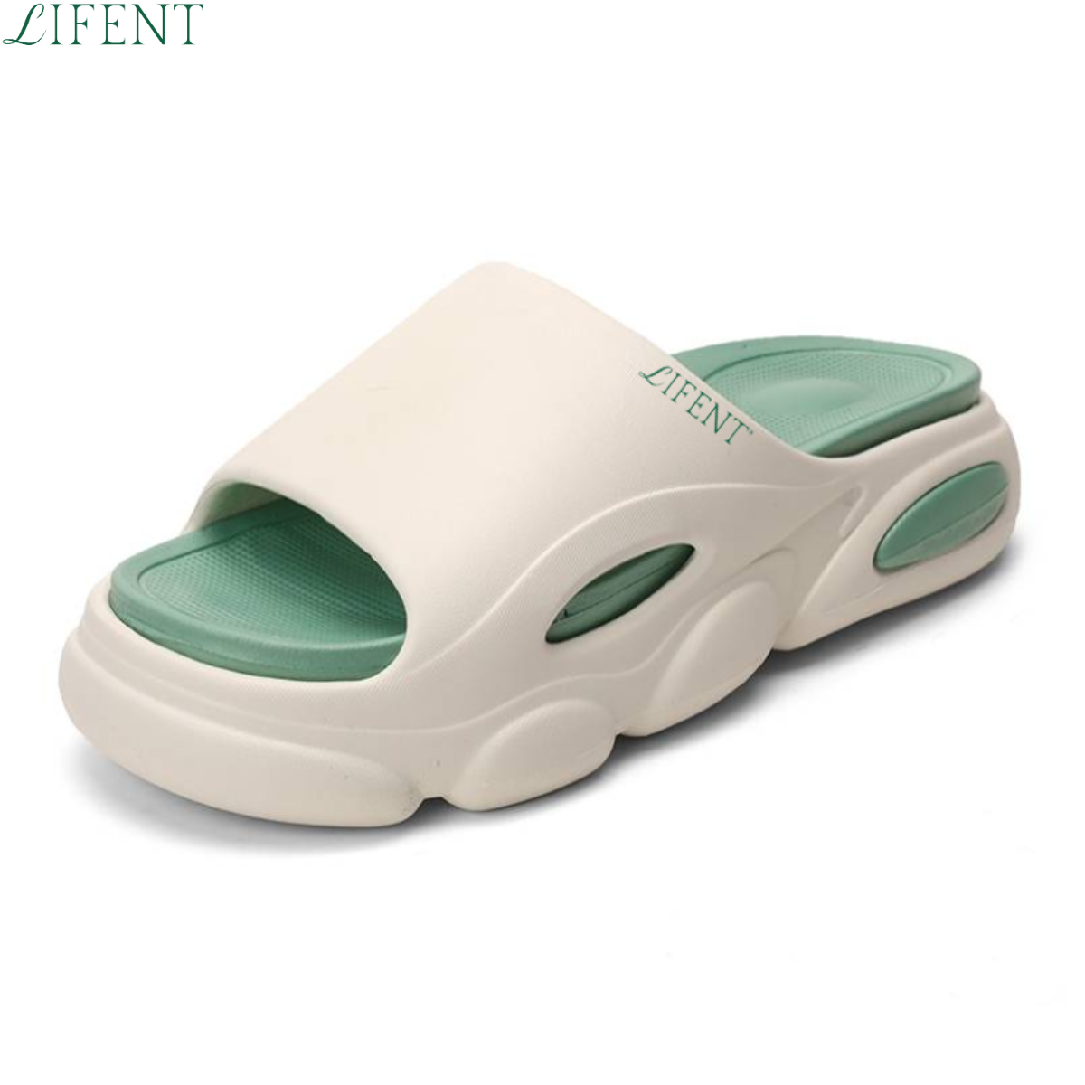 Chinelo Aumenta Altura Newlifent Verde - Ganhe 5cm