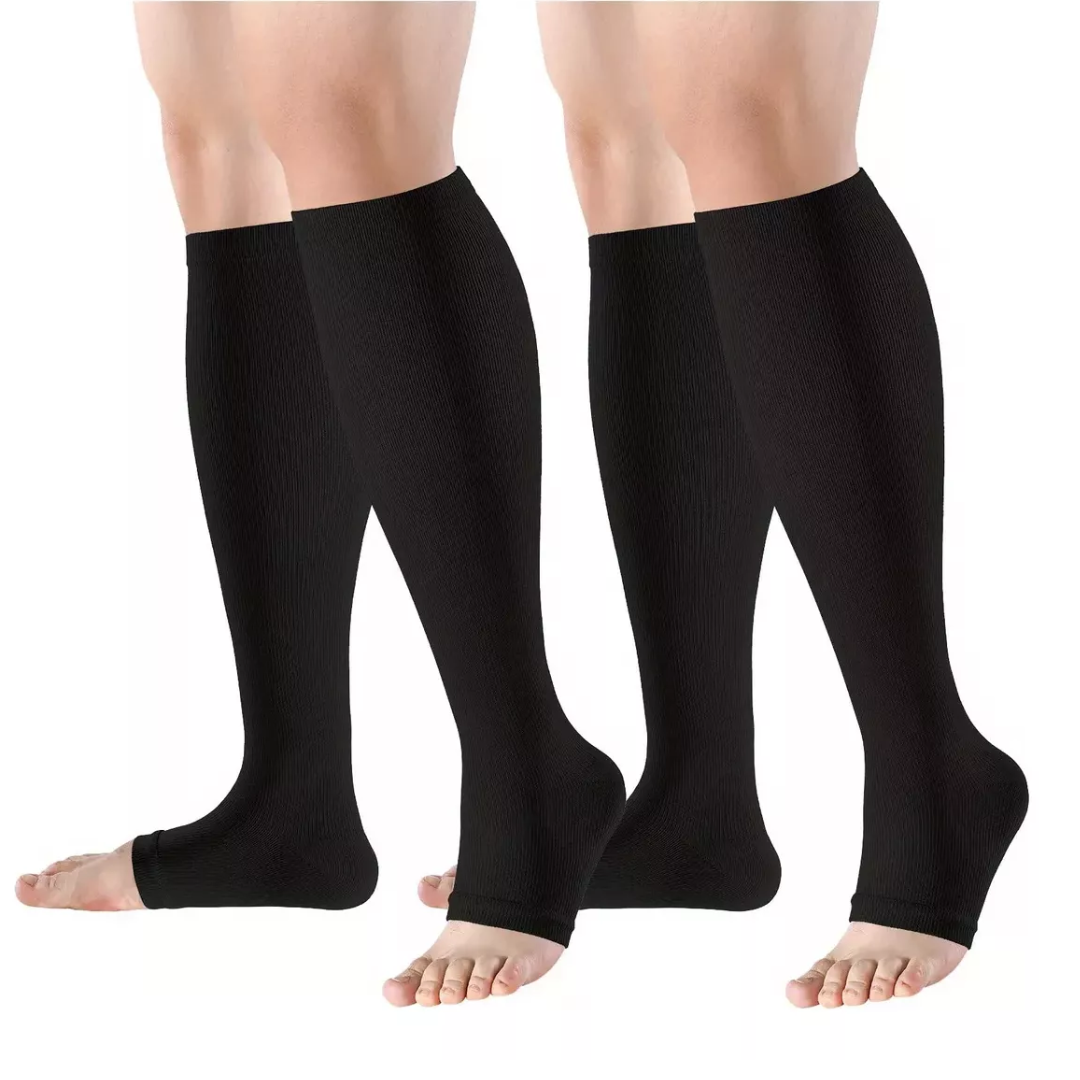 Meia de Compressão Lisa Unissex - Kit com 3 Pares