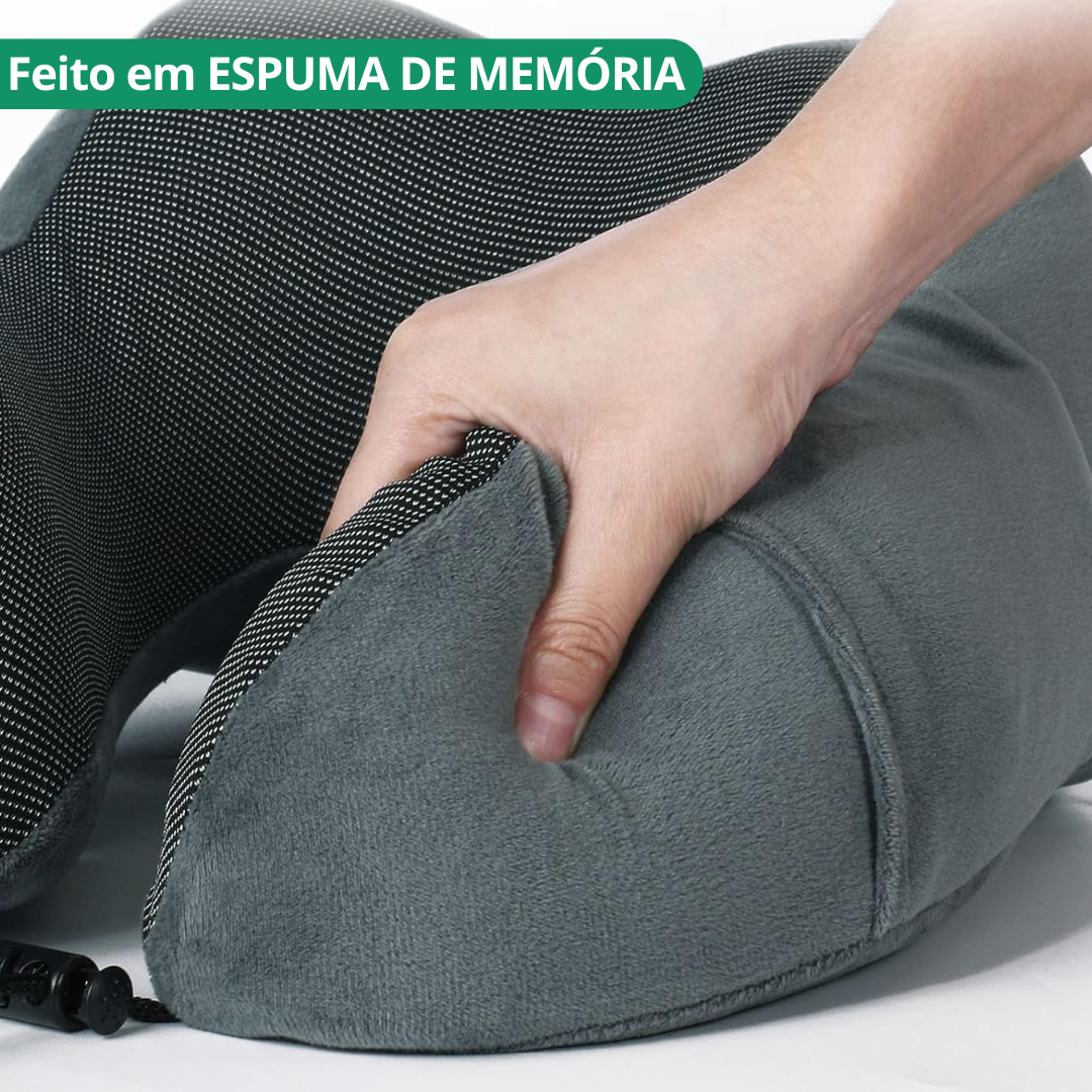 Kit Viagem - Almofada de pescoço + Máscara de Dormir