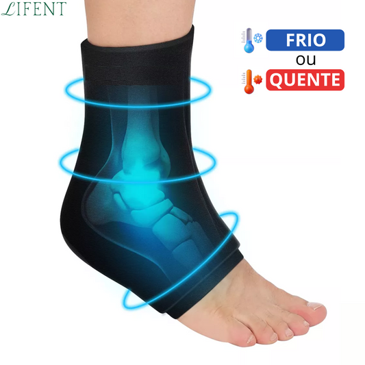 Tornozeleira em Gel Quente ou Fria para Dores