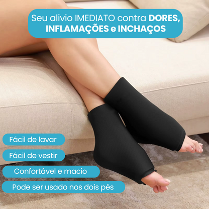 Tornozeleira em Gel Quente ou Fria para Dores