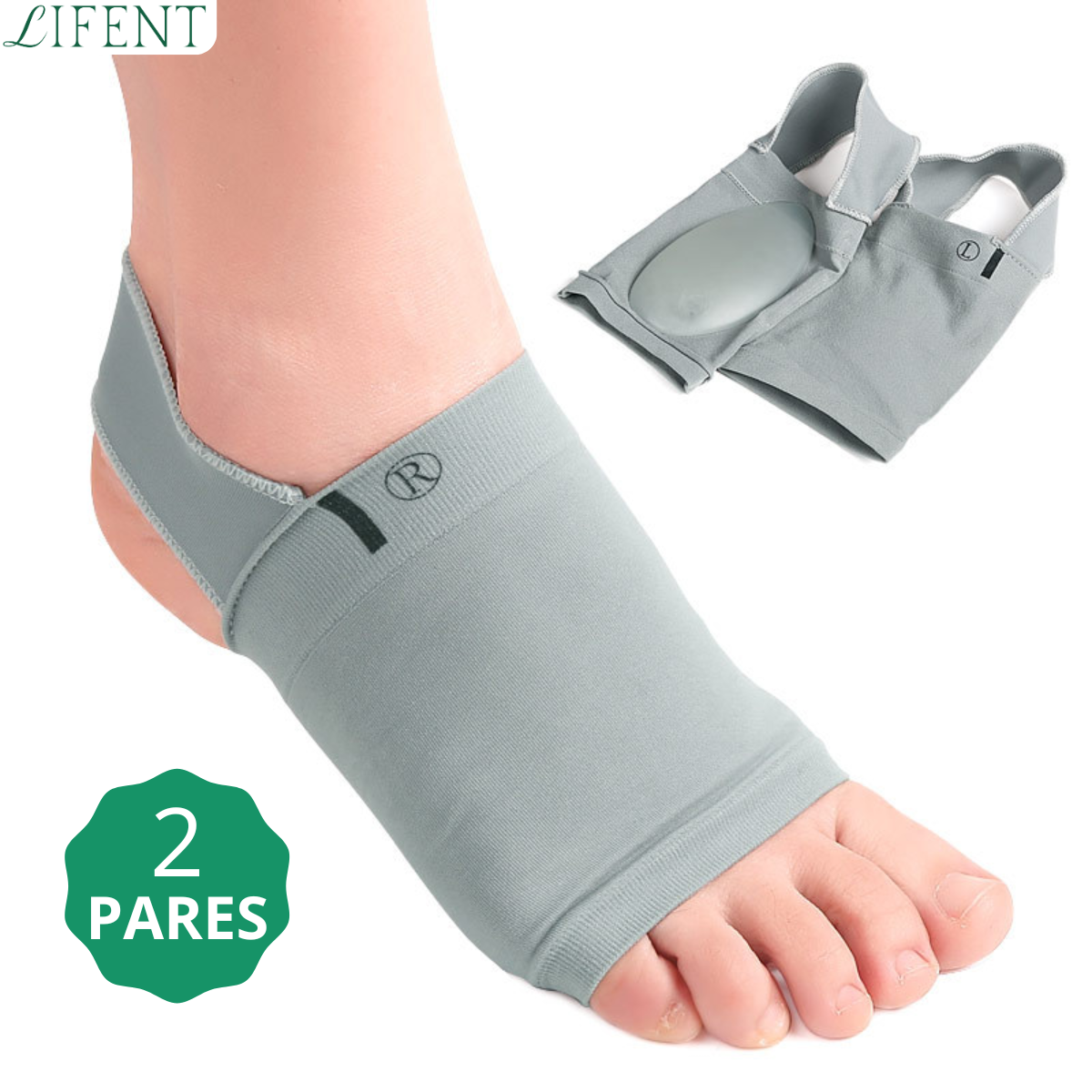 Meia Silicon para Fascite Plantar - (Dois pares)