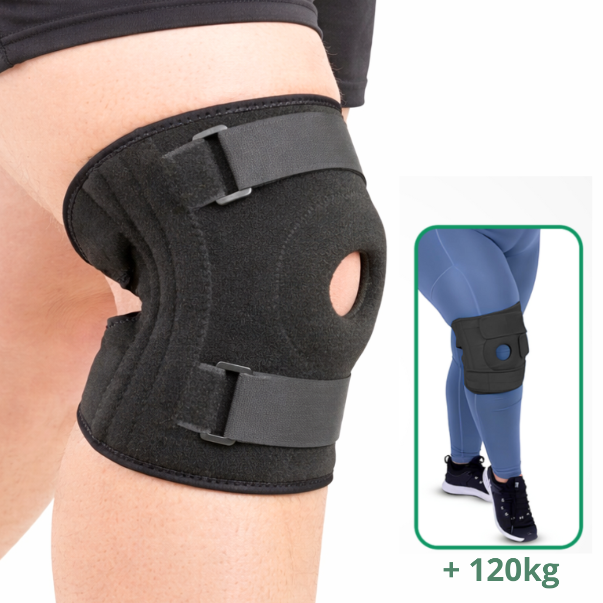 Joelheira PLUS SIZE - Proteção para pessoas acima de 120kg