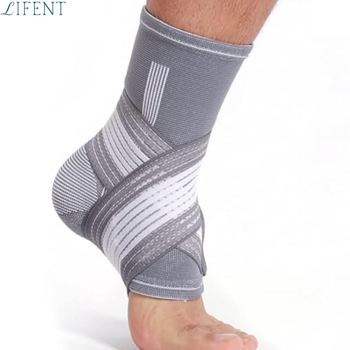 Tornozeleira de Compressão Ajustável - (Duas unidades)