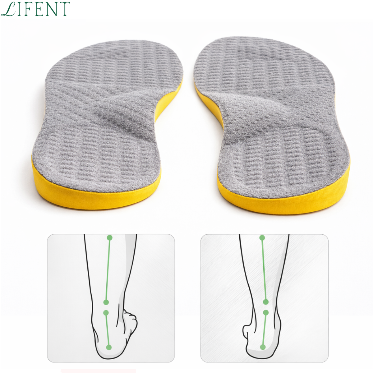 Palmilha Correção de pisada Pronada e Supinada