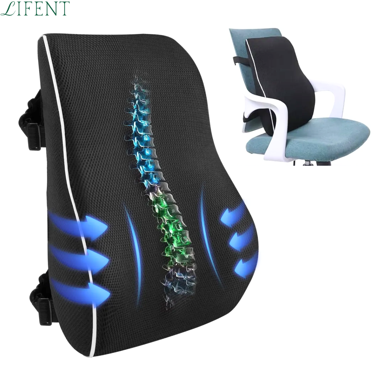 Almofada Ajustável Lombar para Dores