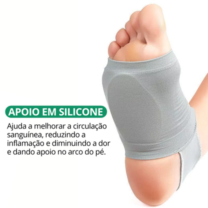 Meia Silicon para Fascite Plantar - (Dois pares)