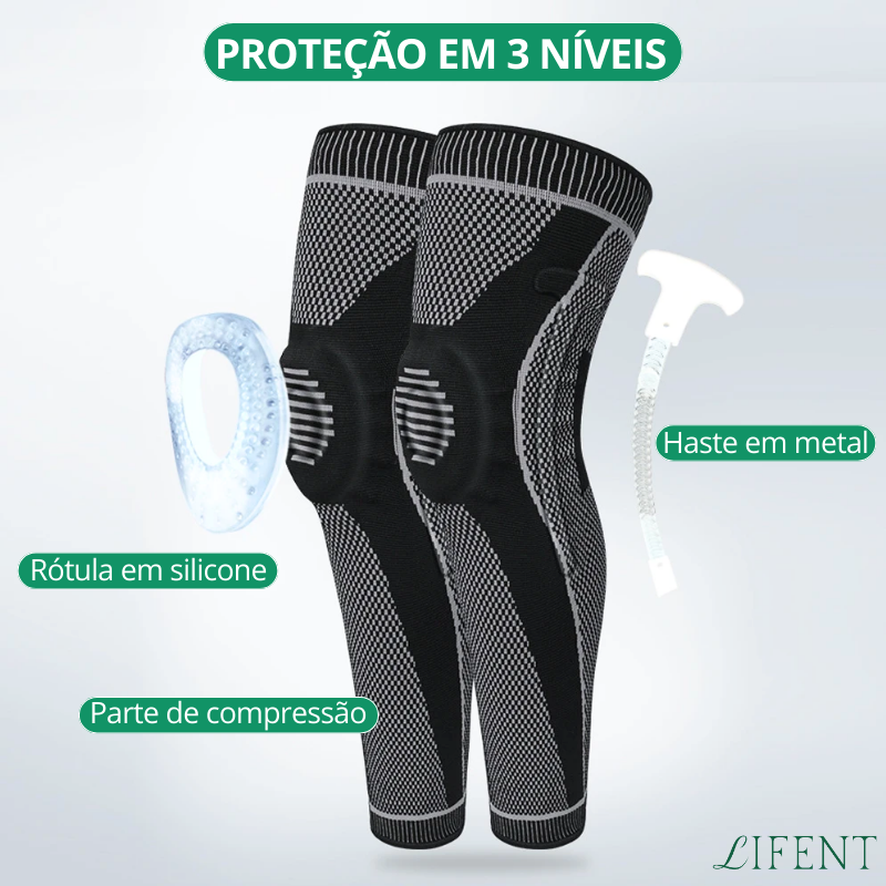 Joelheira de Compressão com Proteção de Ligamento/Patela