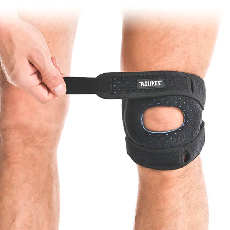 Joelheira Patelar Ajustável com Rótula em Silicone