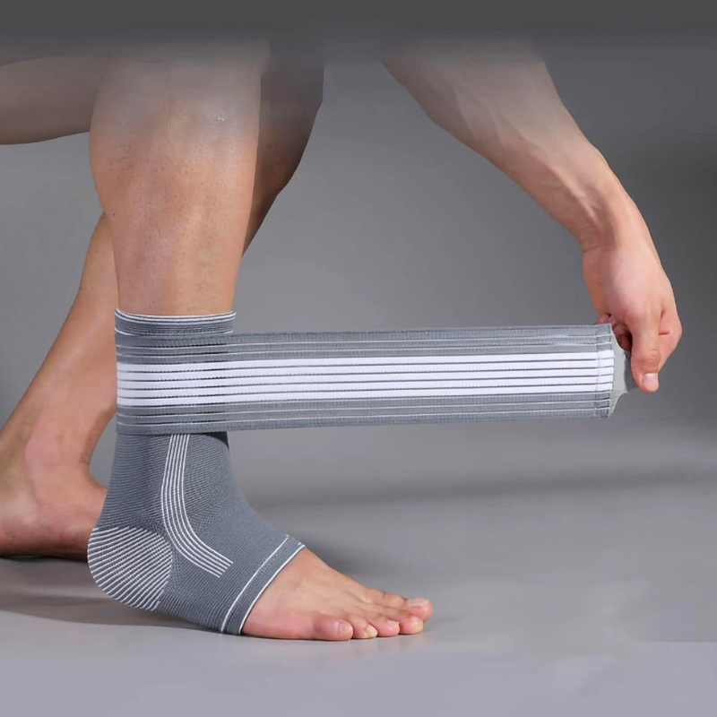 Tornozeleira de Compressão Ajustável - (Duas unidades)